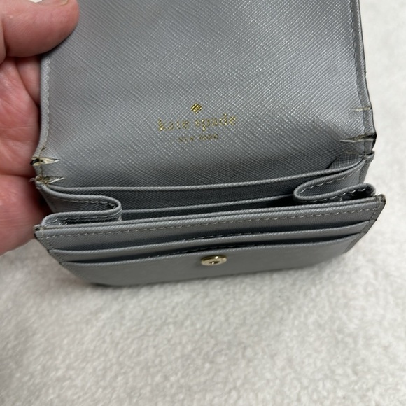 EUC, Kate Spade Convertible/Crossbody Gray Leather Purse, Like New! FREE WALLET! - Picture 12 of 12